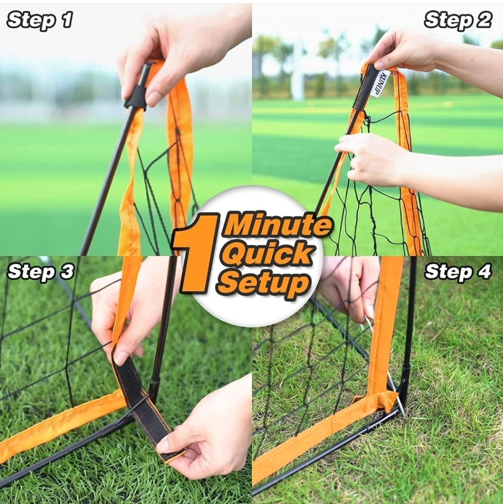 Kunup Soccer Goal for Backyard for Kids, Portable Soccer Net, 3.6 x 2.5ft - Picture 2 of 3